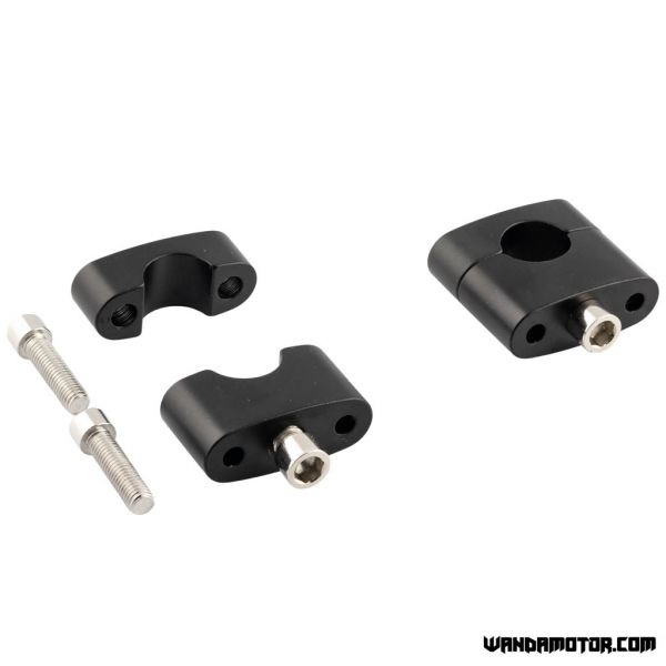 Handlebar fastener pair 22mm black